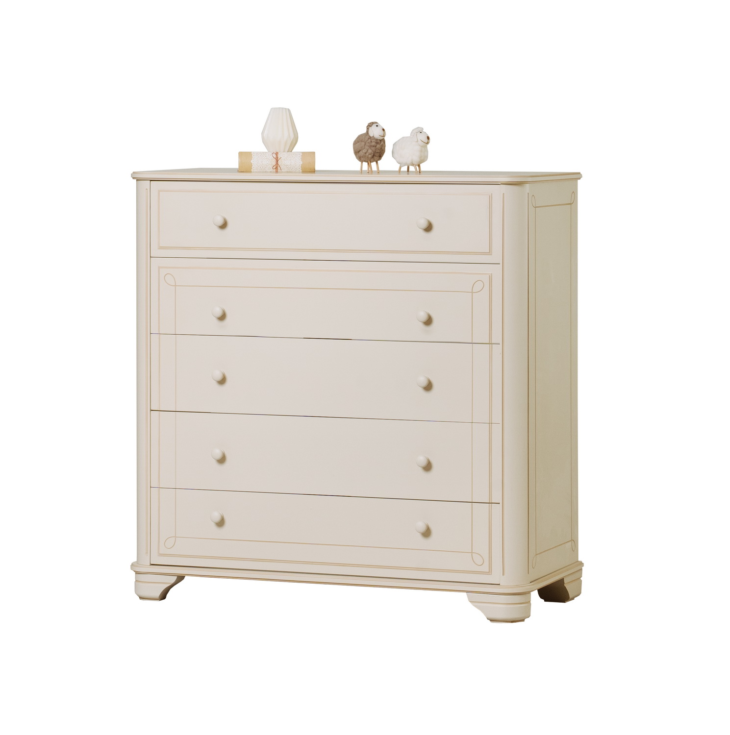 Комод 5 ящиков массив Бетти №6