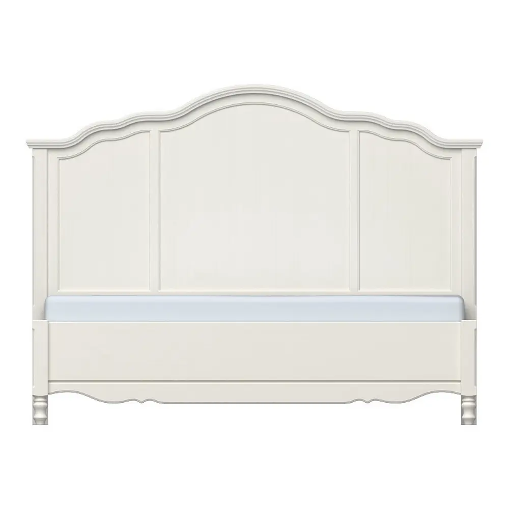 Кровать белая из массива Верден с низким изножьем 1800х2000