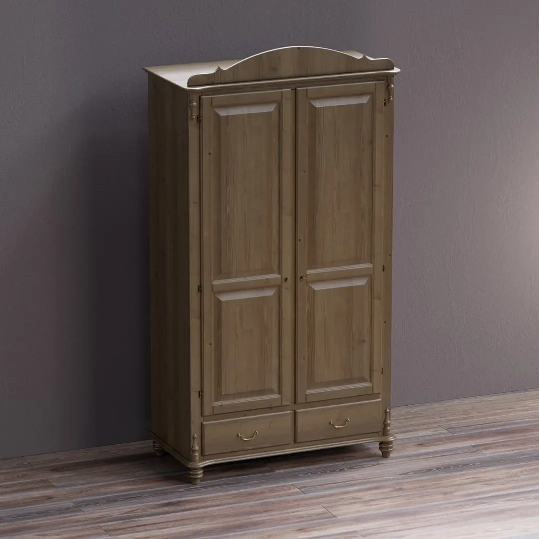 Шкаф Скандия 2 ств. комбинированный с ящиками Б3.17.01