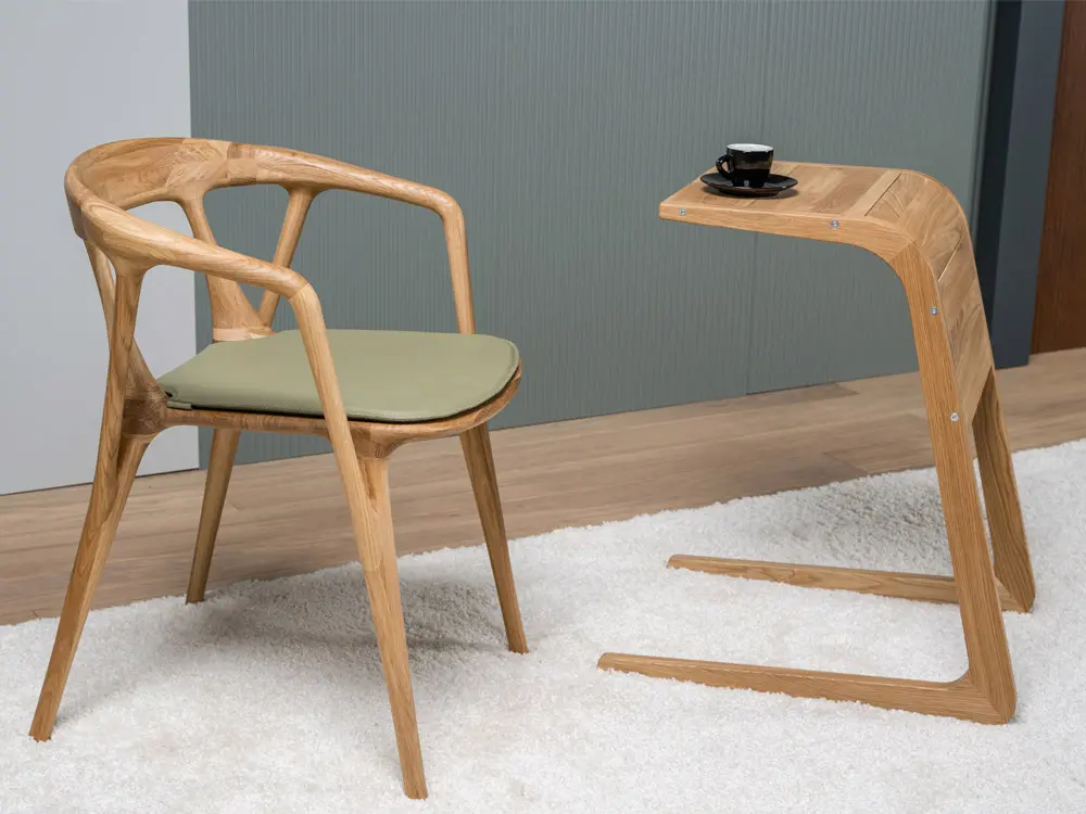 Стул из дуба Винара мягкий кожа