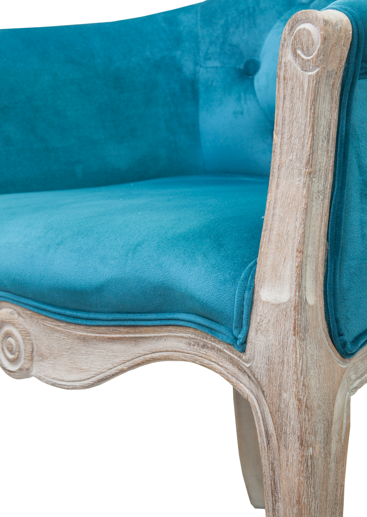 Низкие кресла для дома Kandy blue velvet