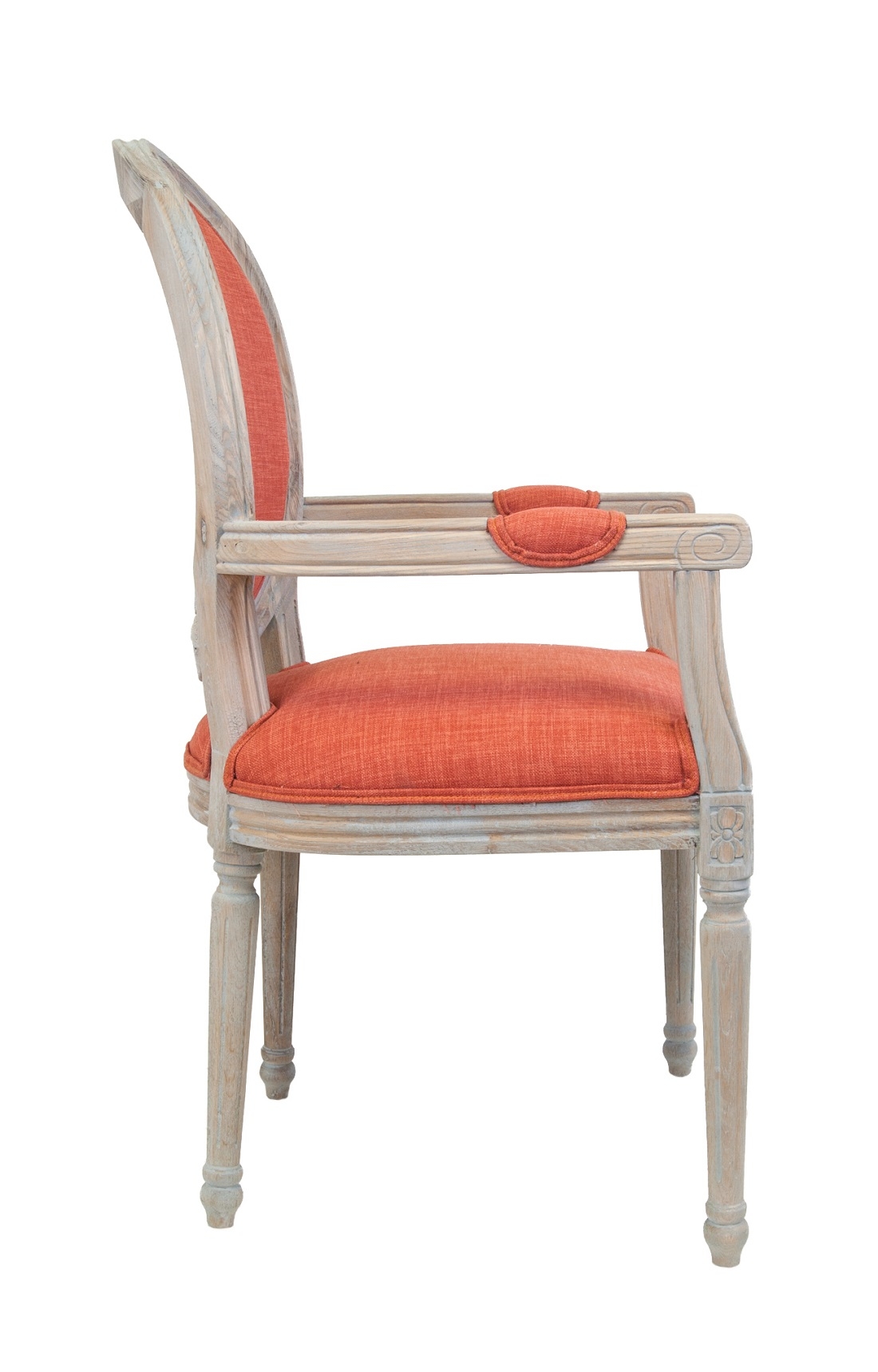 Мягкий стул с подлокотниками Diella Orange