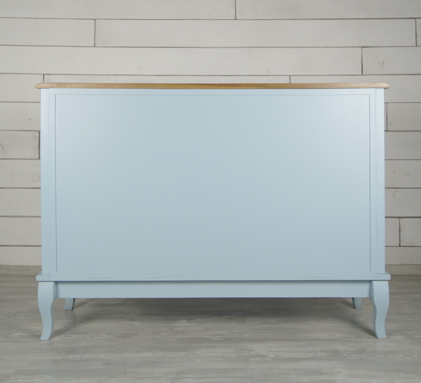 Комод 3 ящика массив "Leontina Blue" (3 ящика и 3 двери)