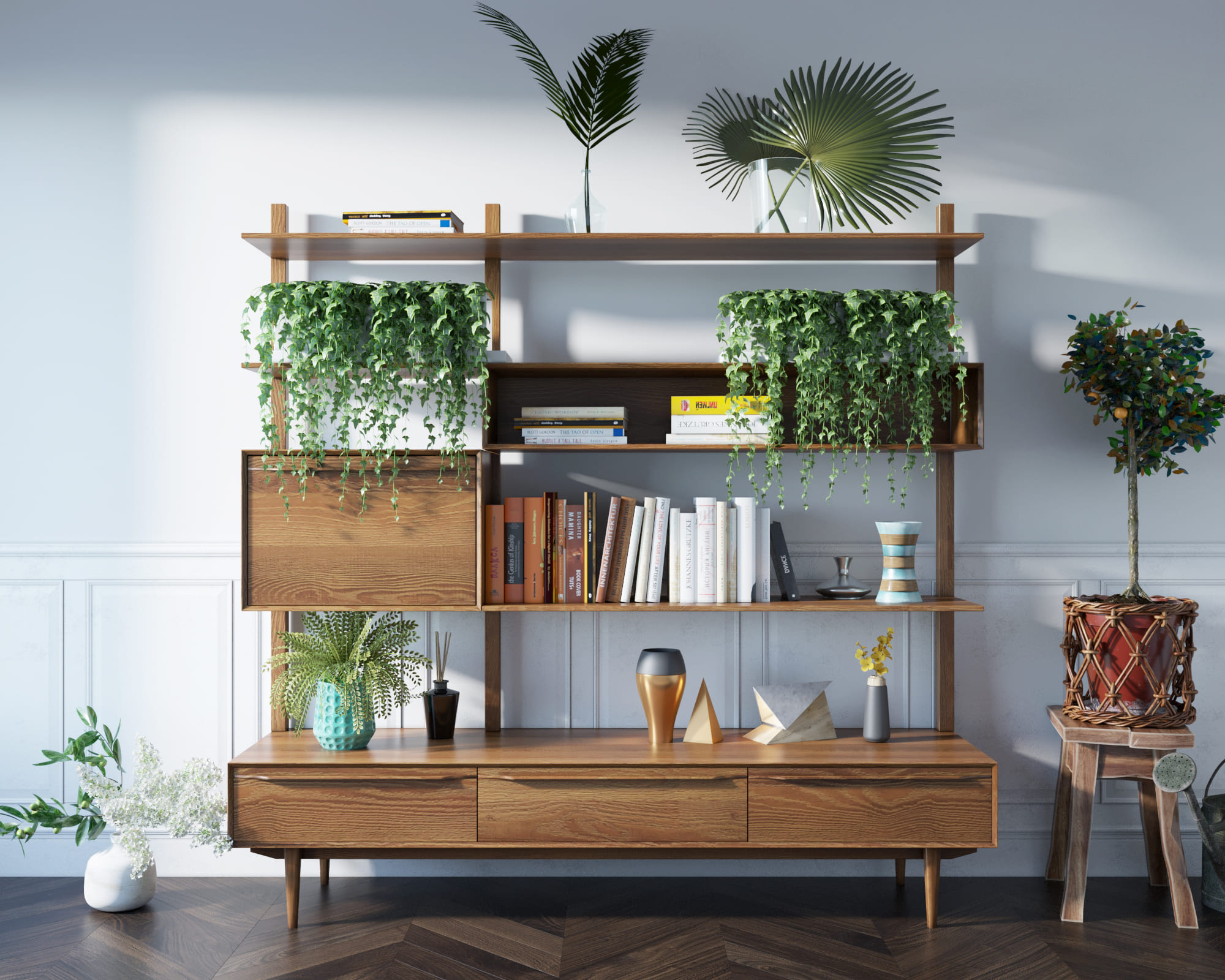 Стеллаж "Bruni" с ящиками