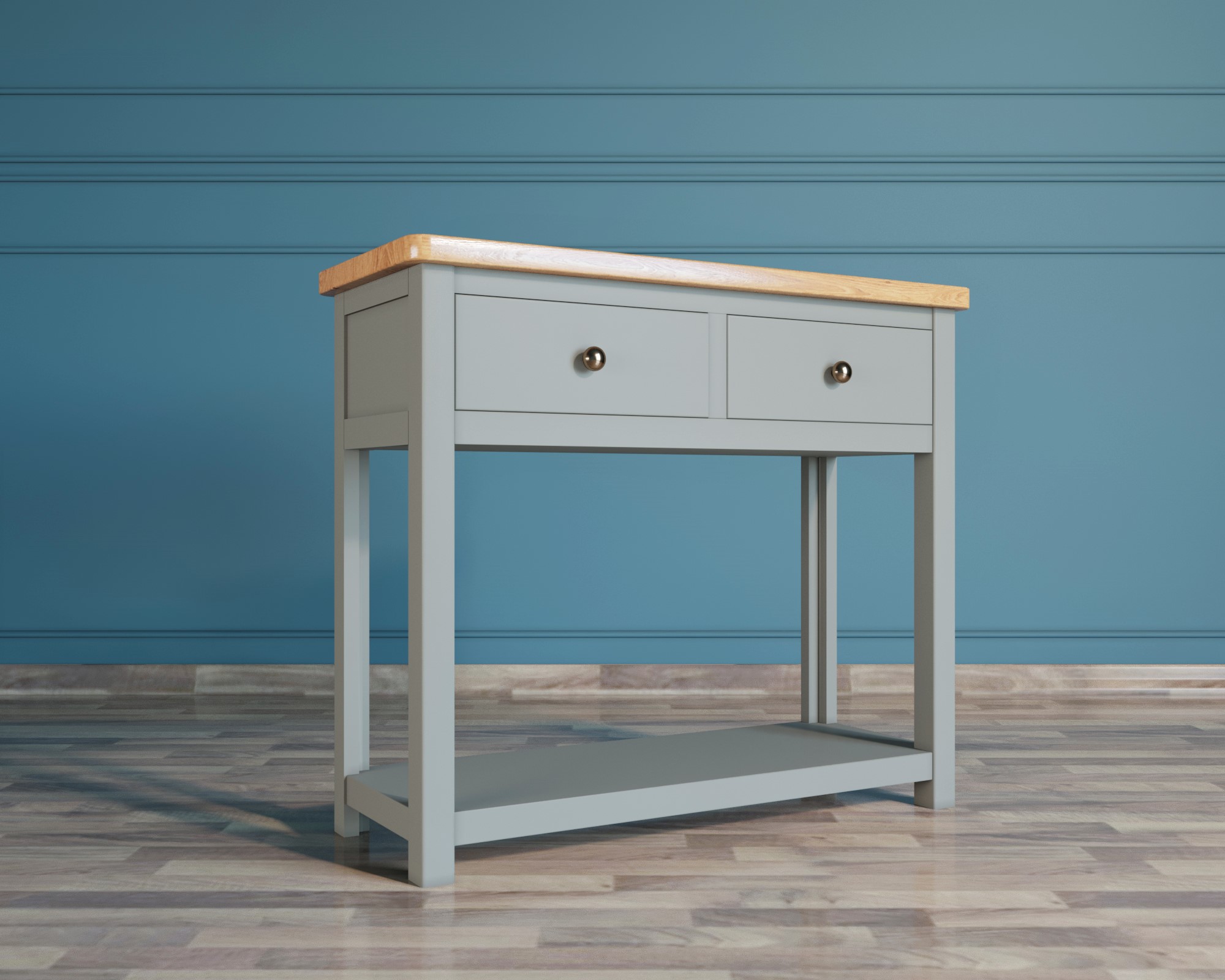 Консоль с 2 ящиками "Jules Verne" в сером цвете