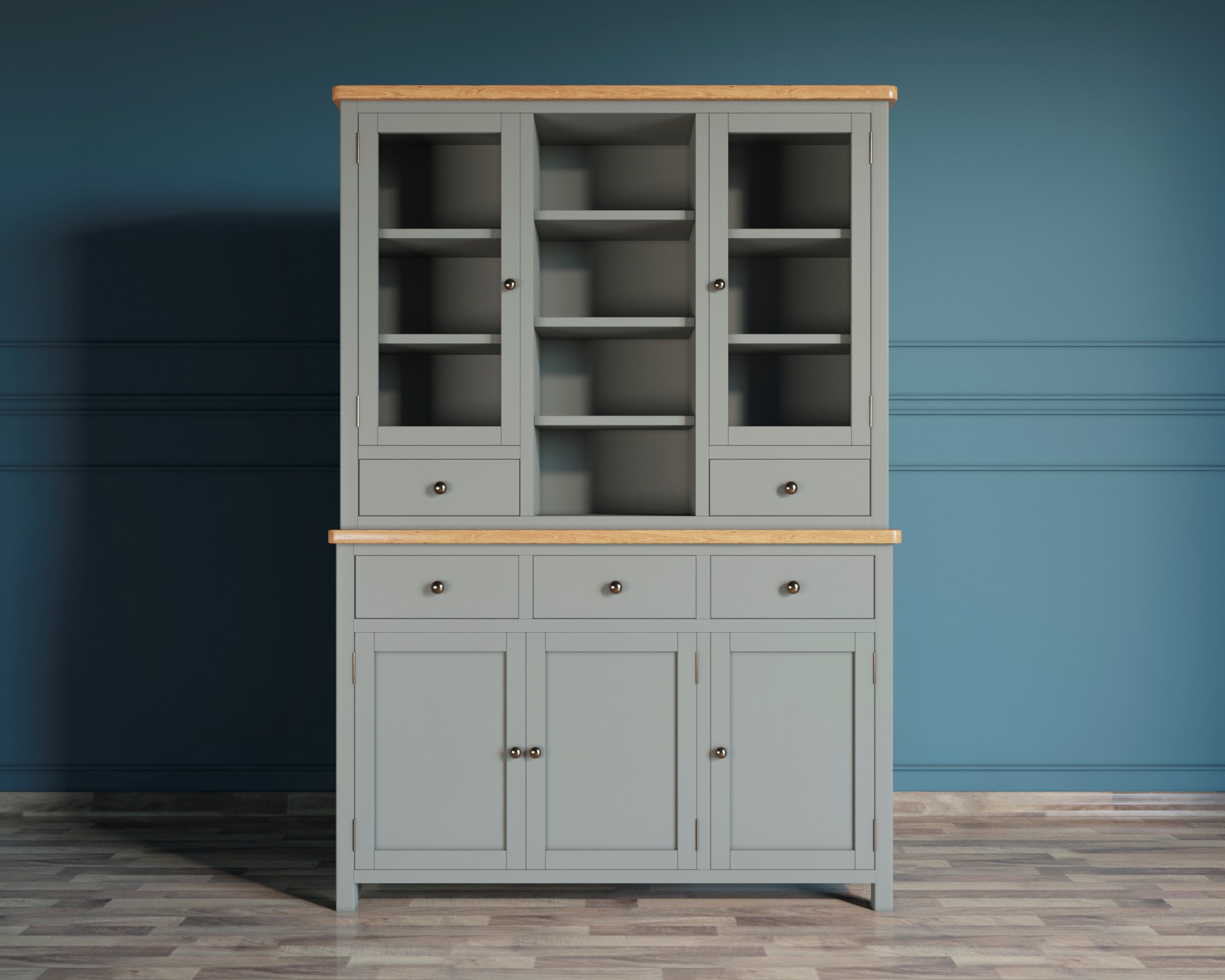 Буфет с 5 ящиками "Jules Verne" серый