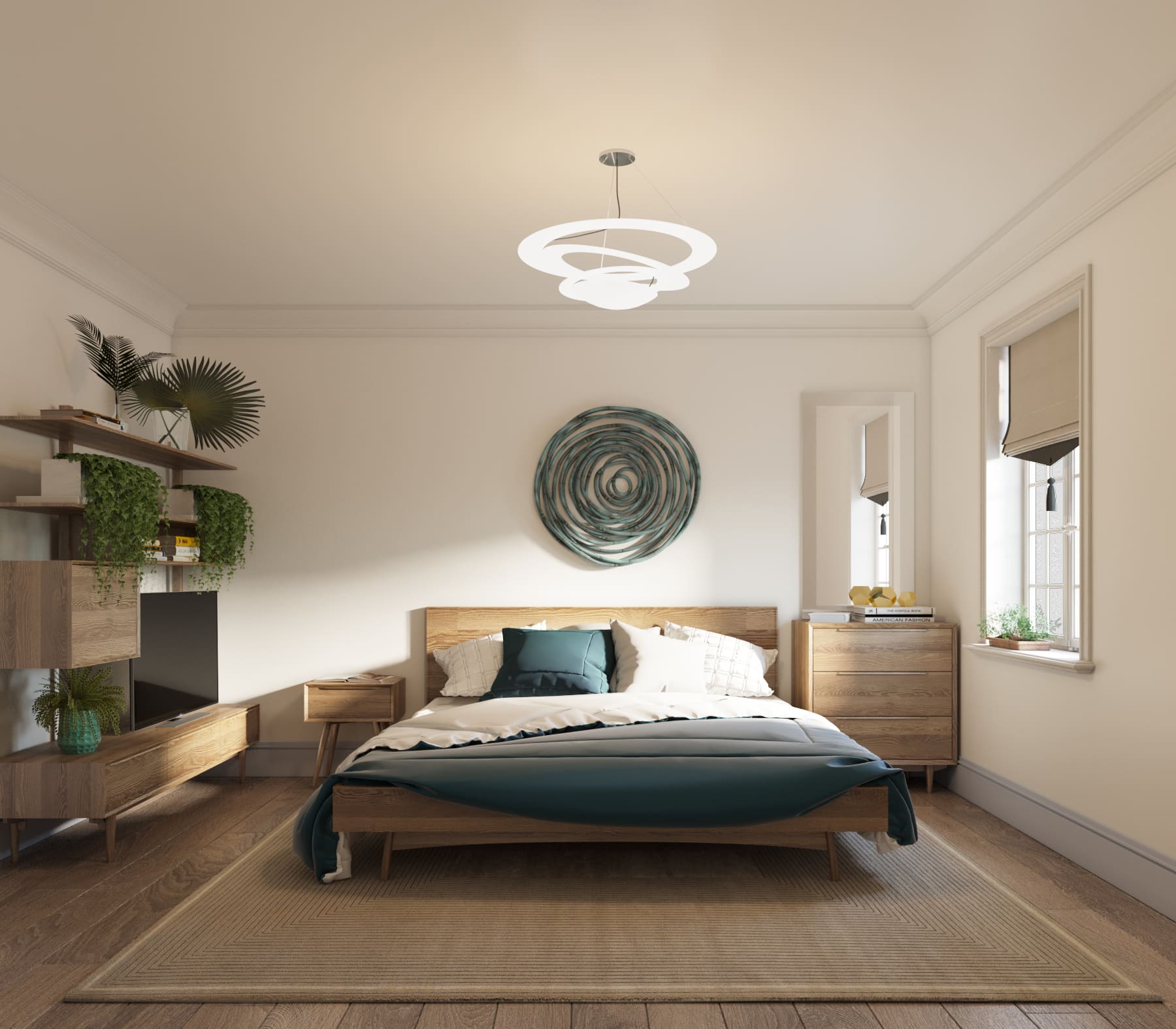 Тумба в Скандинавском стиле "Bruni" с ящиком