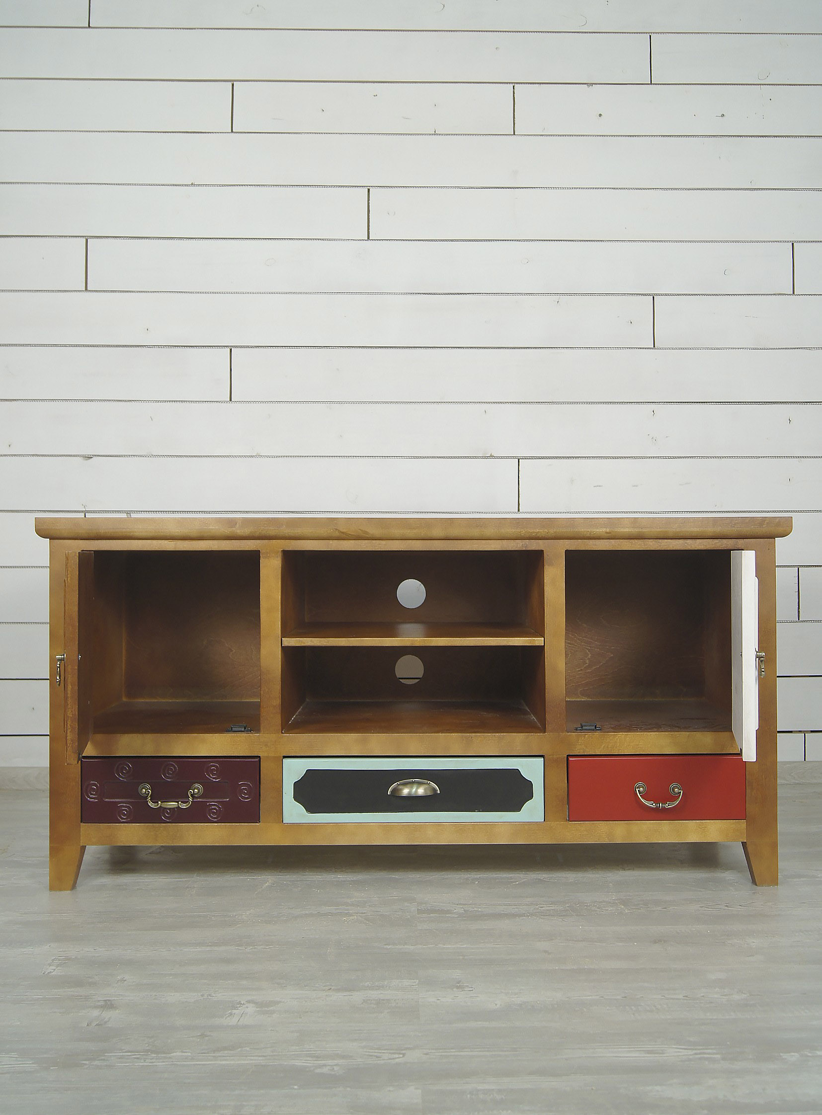 Комод с 3 ящиками из дерева "Gouache Birch" под TV арт М10528ETG