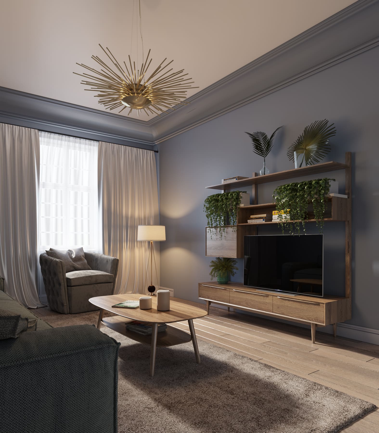 Стеллаж "Bruni" с ящиками