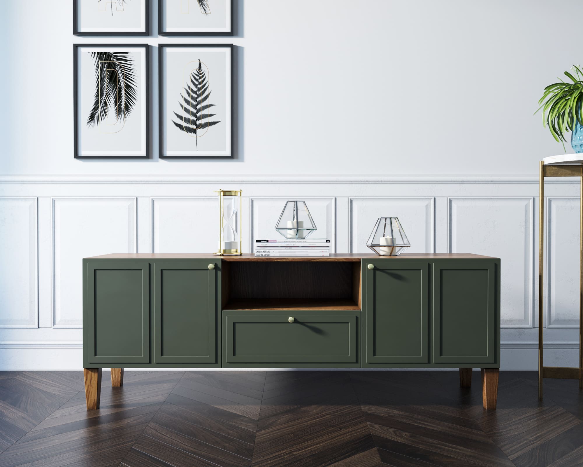 Комод под TV с 1 ящиком массив ясеня "Andersen"