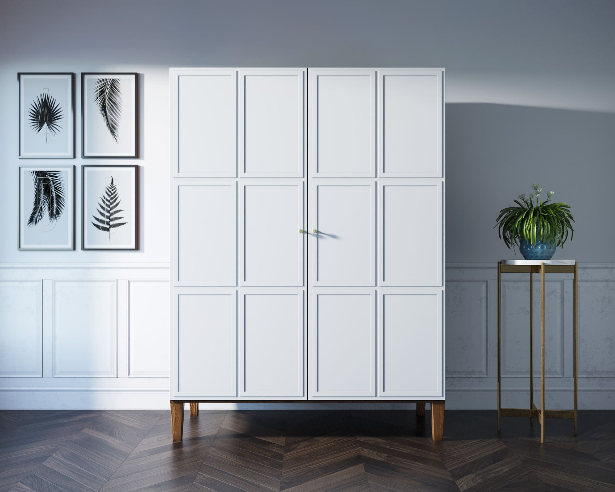 Шкаф большой двустворчатый "Andersen" широкий