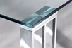 GY-DT06SS Стол обеденный прозр.стекло/хром 