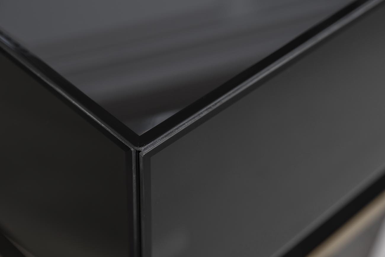 KFG058 Консоль черная 2 ящика 120*42*77см