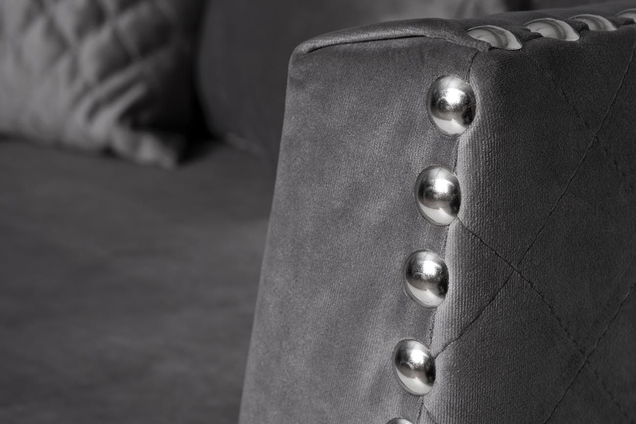 Диван Sorrento 230M трехместный раскладной, велюр серый Н-Йорк112