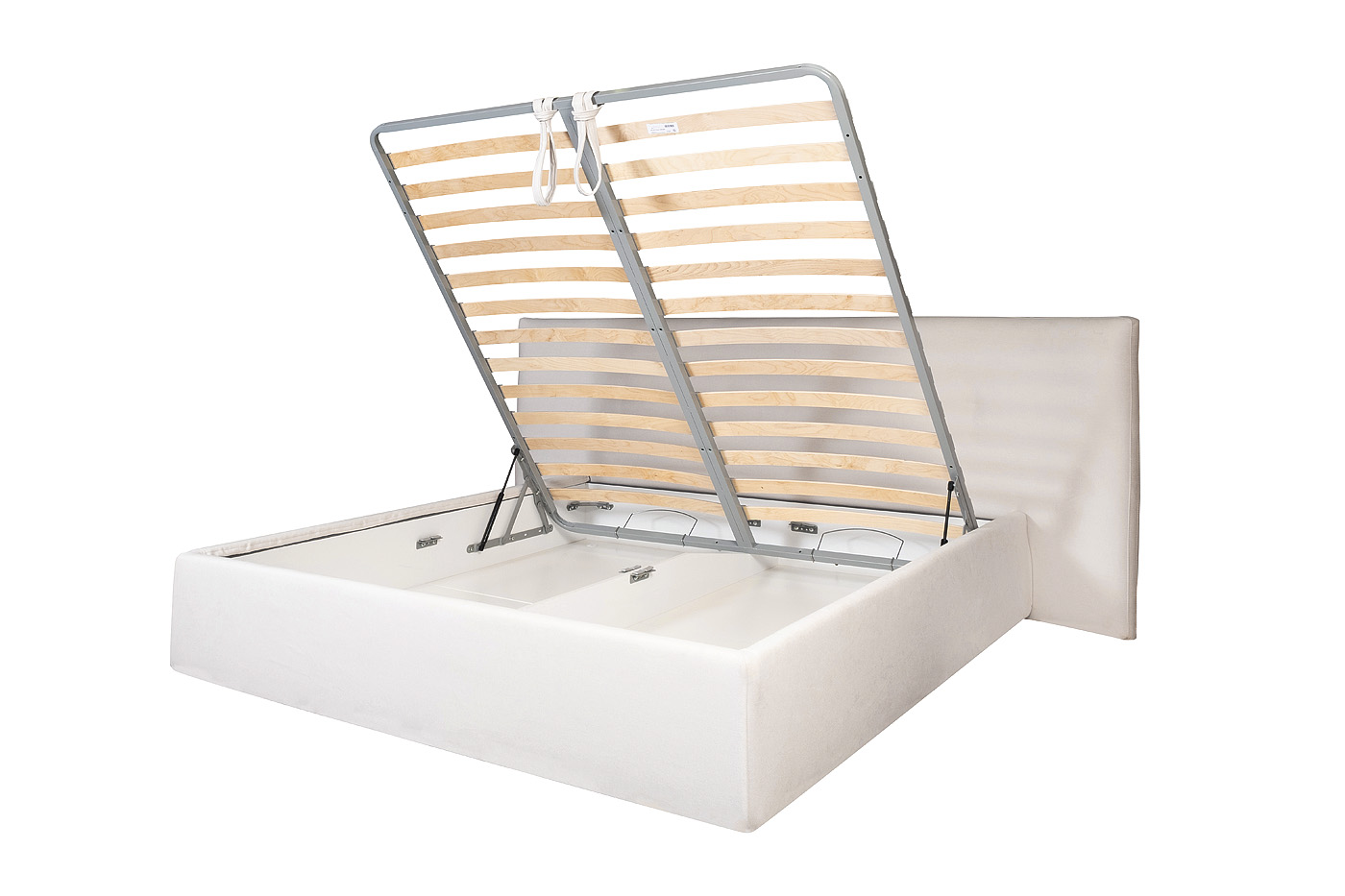 Кровать Como c подъем.мех. шенилл белый Miss01