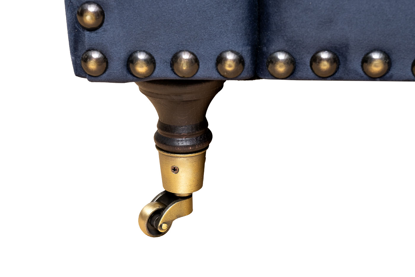 Диван Sorrento 220 трехместный, велюр тёмно-синий Colt034