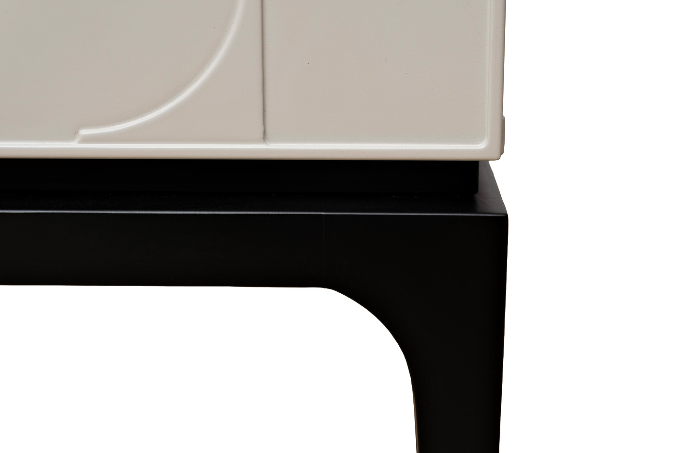 GD-00002 Тумбочка прикроватная Spinola черно/серая