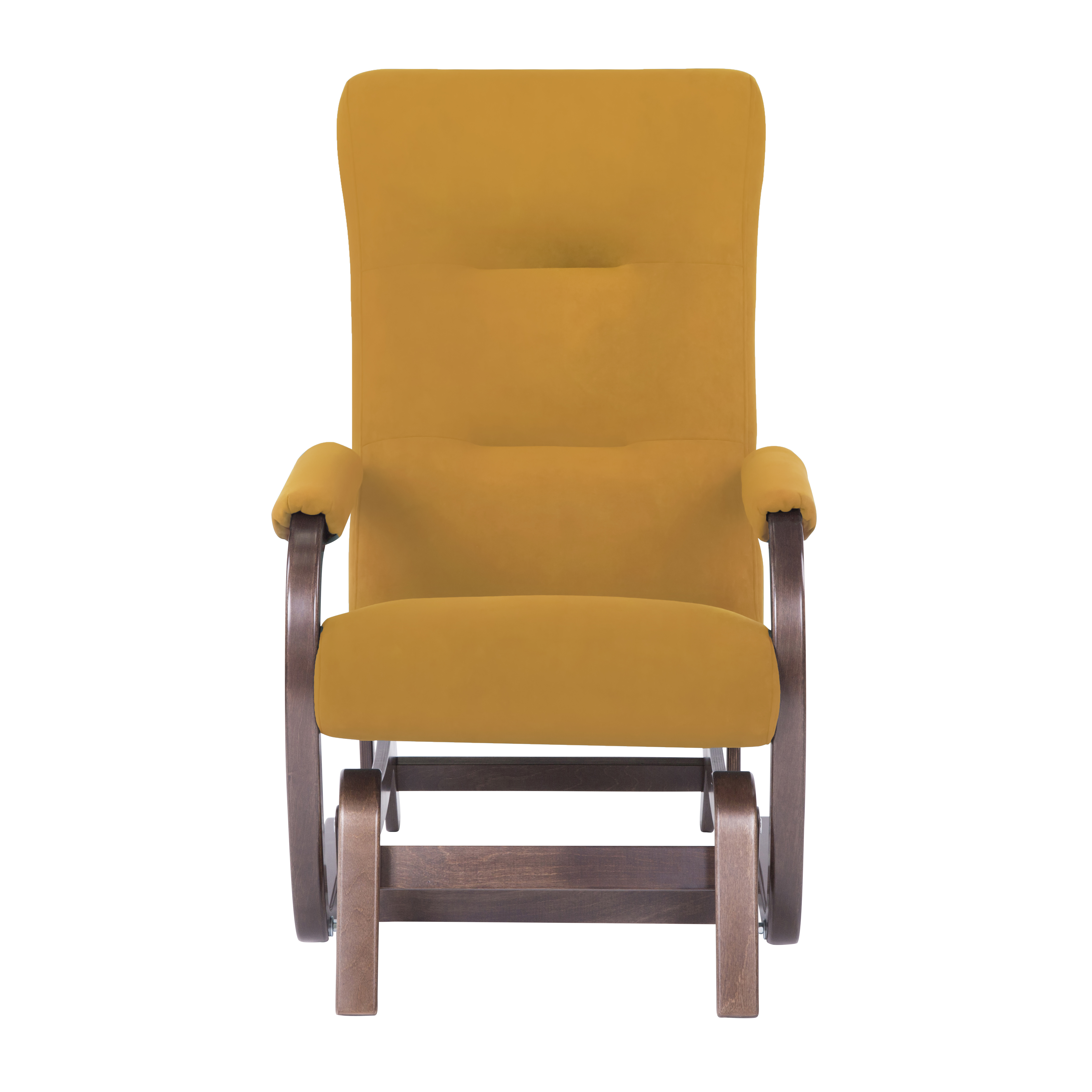 кресло-качалка глайдер Мэтисон 2 фреш 23 охра каркас Орех