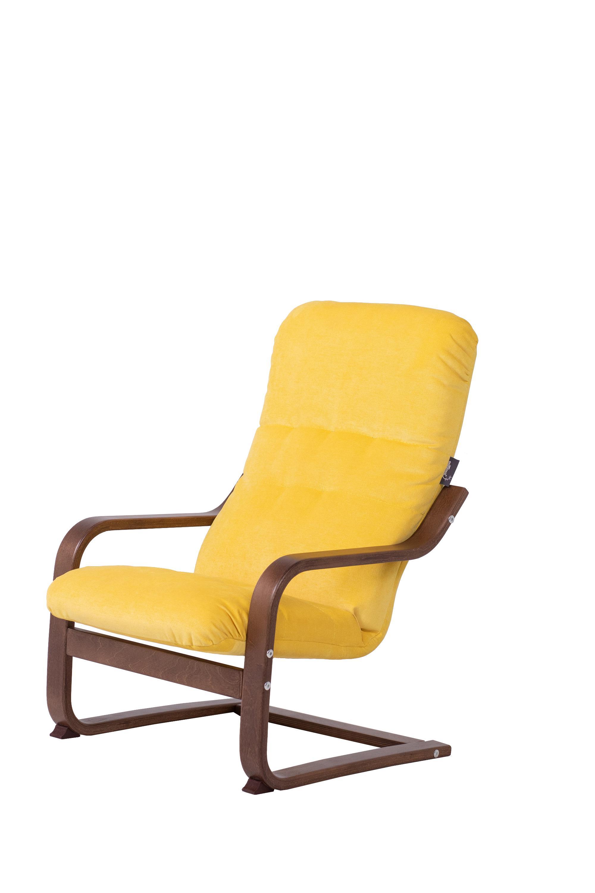 детское кресло Сайма Kids Вельвет Люкс 72 - оранжевый каркас Берёза