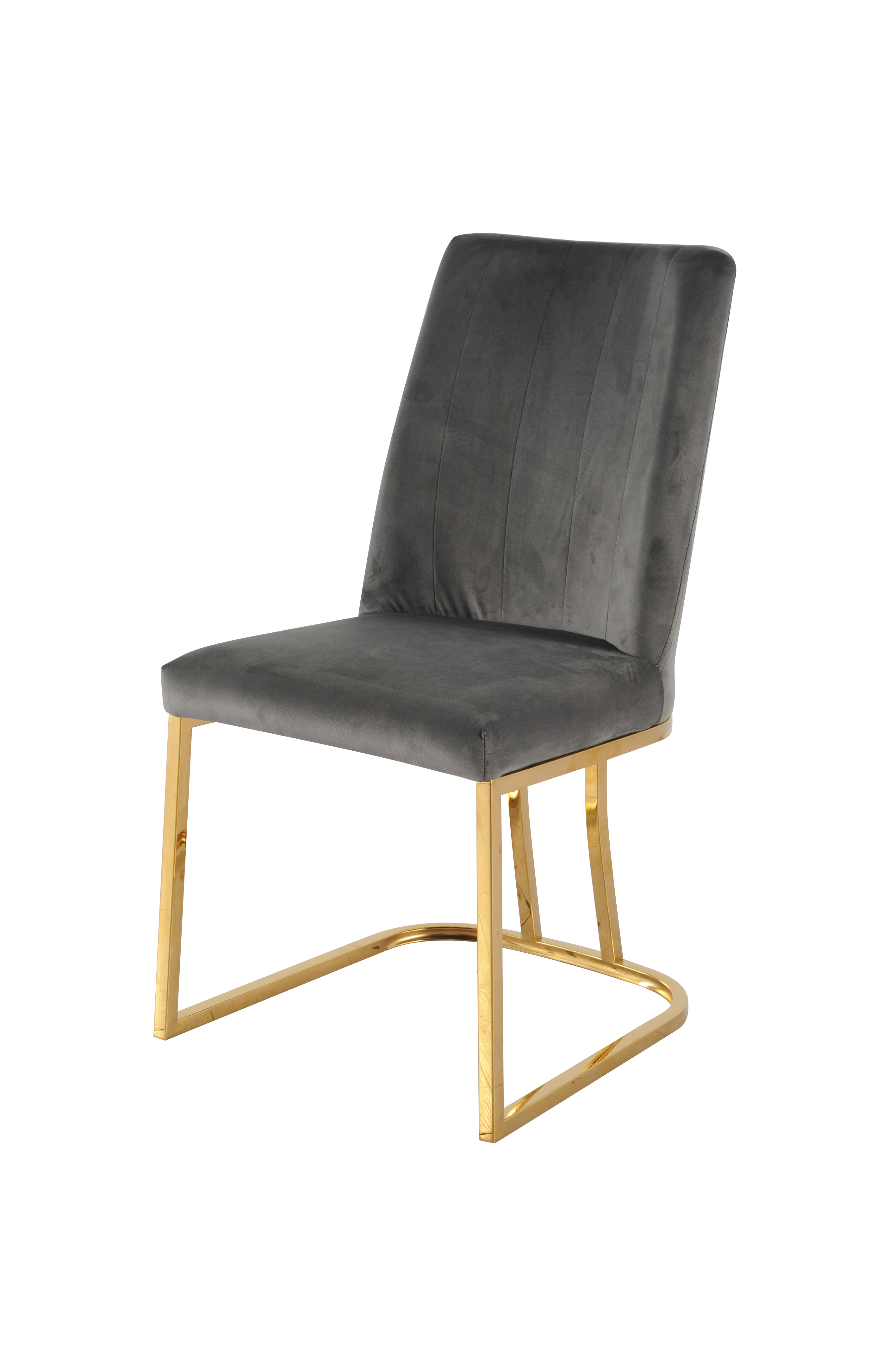 Стул обеденный Пресли DX-2055-1.1, 42х44х92, серый, золото