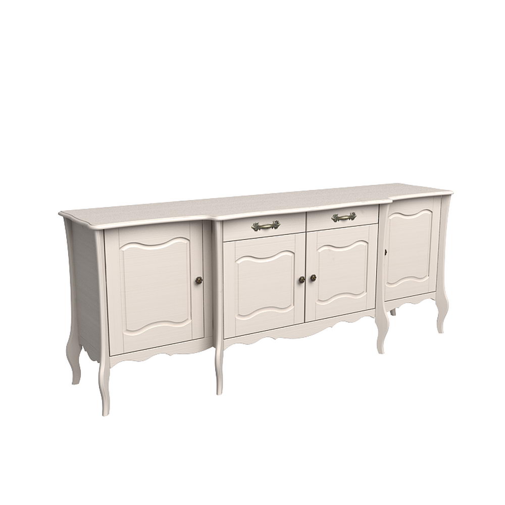 Комод 2 ящика белый - прилавок ЛеБо