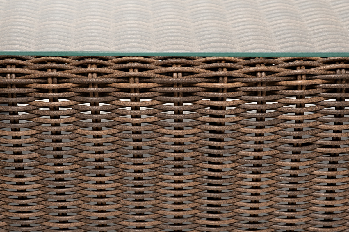 "Боналли" журнальный столик из искусственного ротанга, цвет коричневый