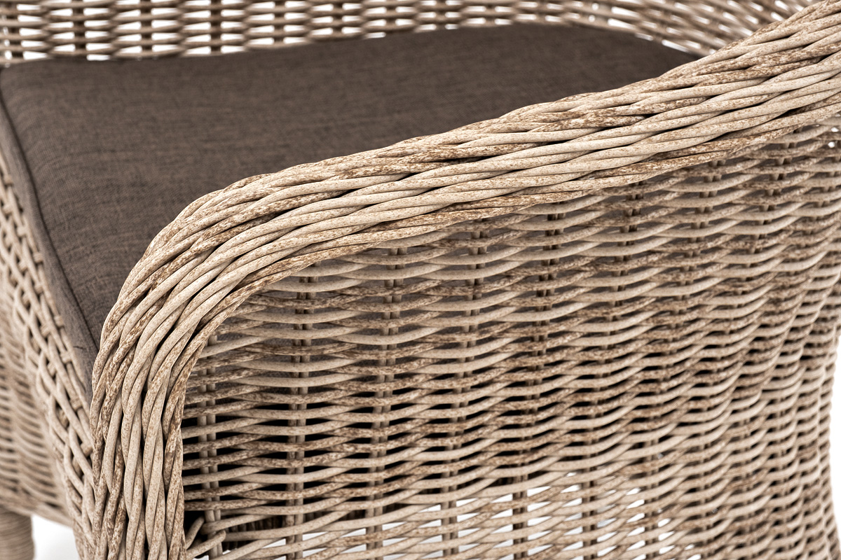 "Эспреззо–80 R" обеденная группа плетеная, цвет бежевый