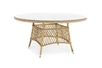 "Эспреззо" плетеный круглый стол, диаметр 150 см, цвет соломенный