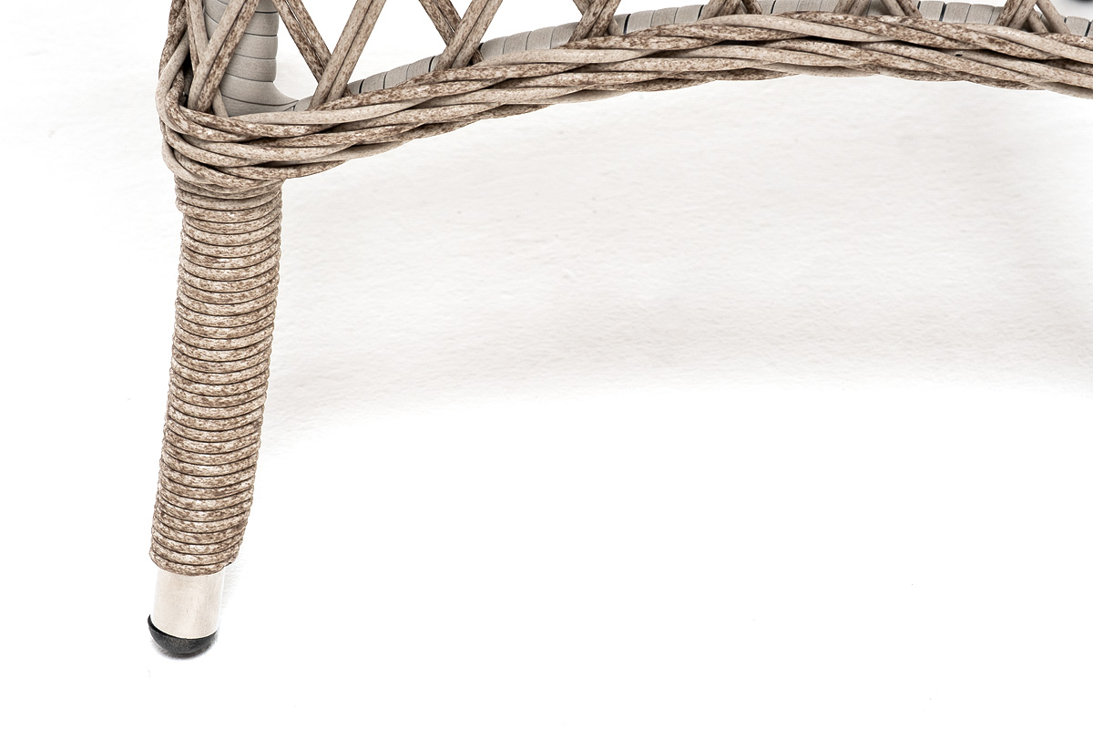 "Эспреззо" плетеный круглый стол, диаметр 80 см, цвет бежевый