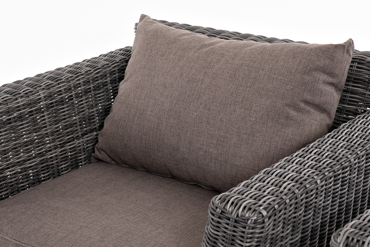 "Каприоли" лаунж-зона из искусственного ротанга, цвет графит