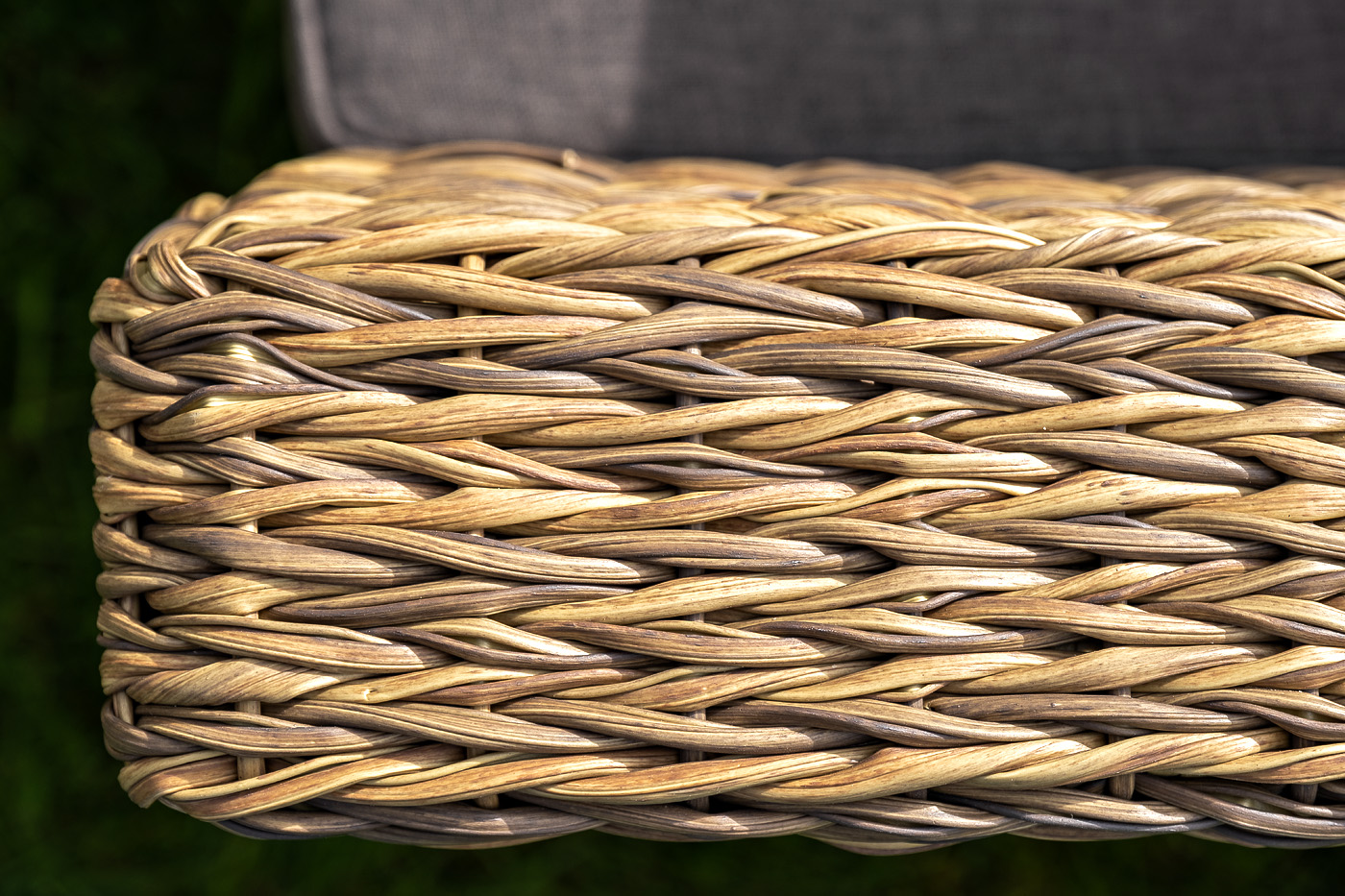 "Капучино" лаунж-зона из искусственного ротанга (гиацинт), цвет соломенный