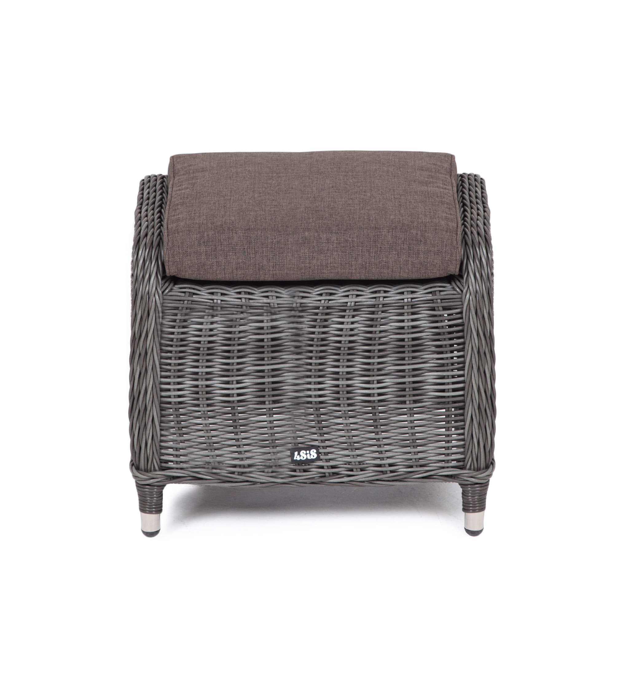 "Таррагона" пуф плетеный, цвет графит